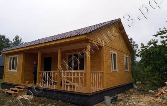 1 Брусовой дом ОД-8, 7×9, 63 м², Ленингрдаская область, Лодейнопольский район, ПГТ Свирьстрой (1)